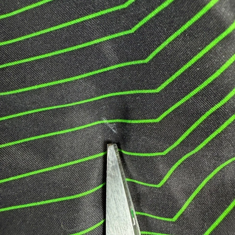 Adidas Mens XXL Swim Trunks Black Neon Green Geometric Board Shorts Mesh Lining